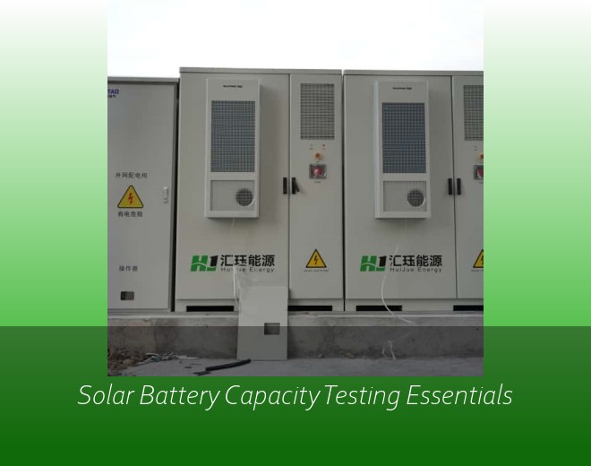 Solar Battery Capacity Testing Essentials